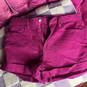 Wild fable magenta high waisted shorts size 14